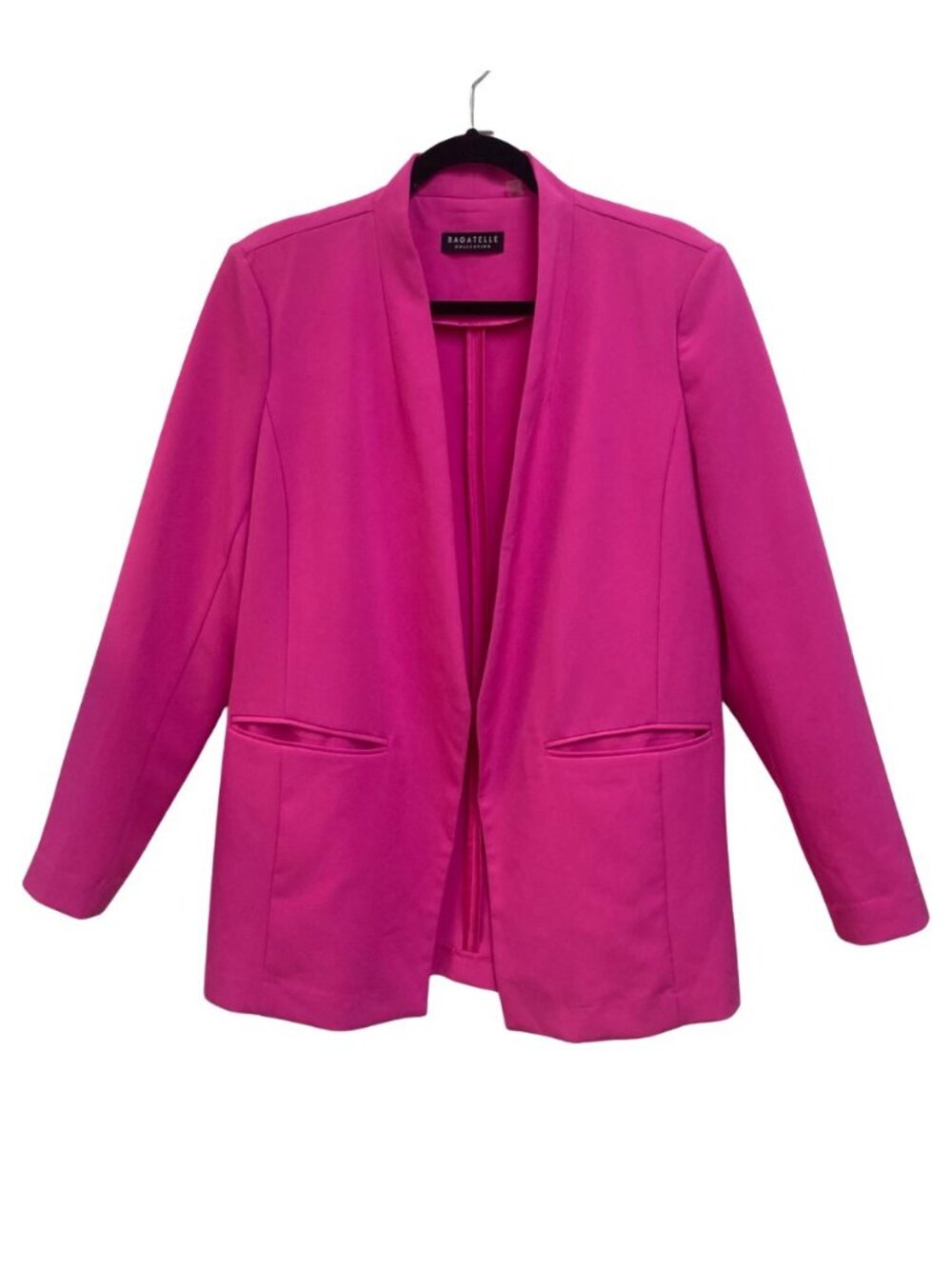 Bagatelle Unlined Hot Pink Long Sleeved Jacket Size XL